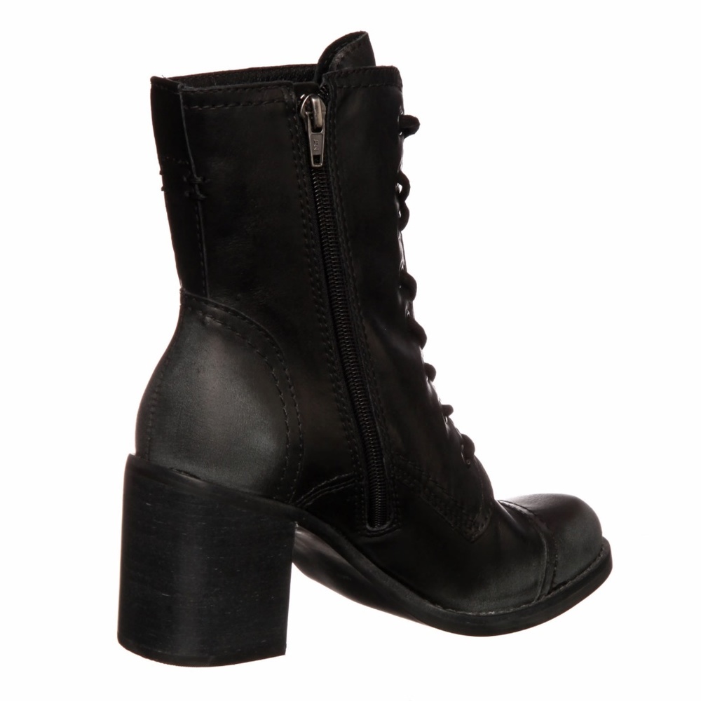 Steve Madden Whit Lace-Up Leather Heel Boots 7.5 - Picture 8 of 8